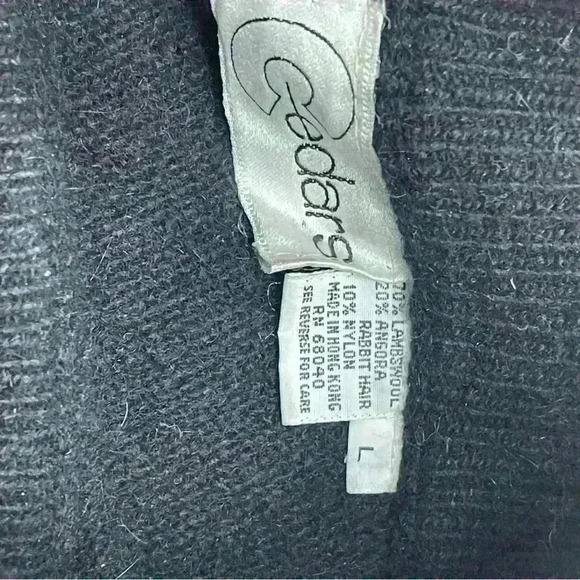 Vintage Cedars Woman Sweater Lambswool/Angora/Nylon blend Made In Hong Kong SZ L - Picture 5 of 5